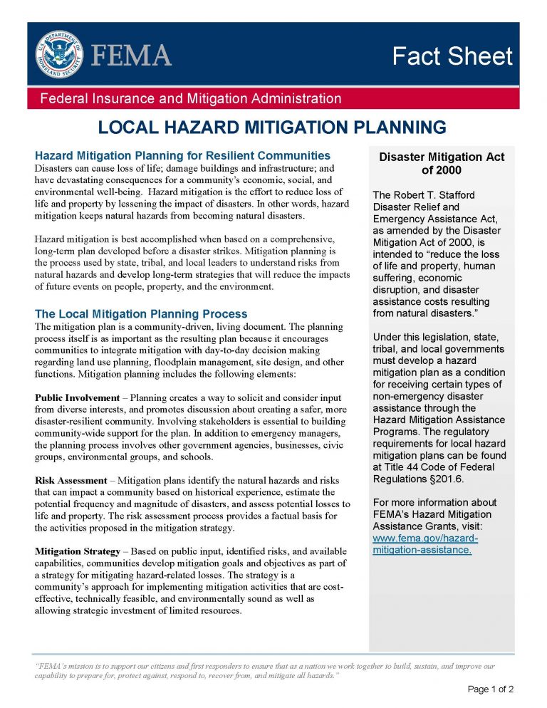 Hazard Mitigation Thomas Jefferson Planning District Commission